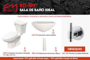 KIT-107 SALA DE BAÑO IDEAL