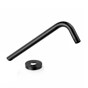 Brazo para regadera largo negro (BRA-11B)